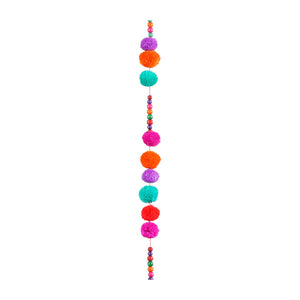 Mixed Colours Pom Pon Garland (180cm)
