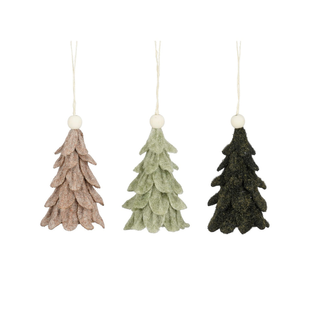 Black Green Brown Tree Ornament (14cm)