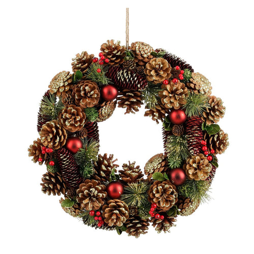 Red Eton Wreath (45cm)