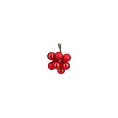 Mini Glass Bauble - Red (2cm)