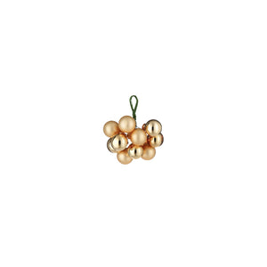 Mini Glass Bauble - Gold (2cm)