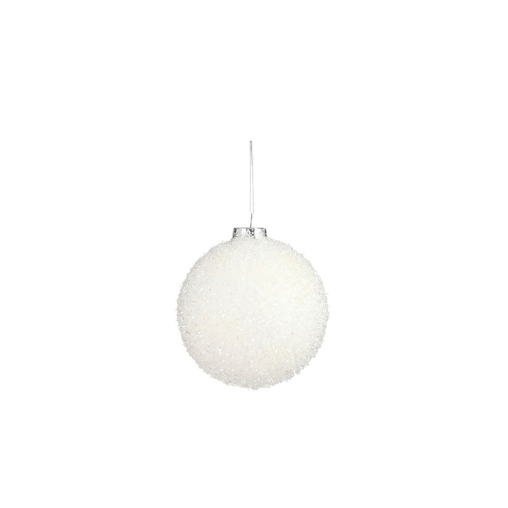 Unbreakable White Bauble (10cm)