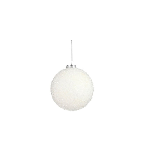 Unbreakable White Bauble (10cm)