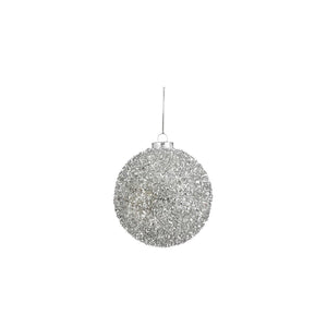 Unbreakable Silver Bauble (10cm)