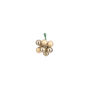 Mini Glass Bauble - Champagne (2cm)