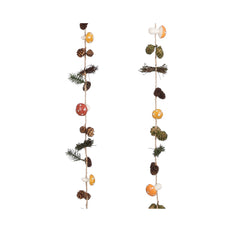 Garland mushroom yellow red L120xH6cm each at