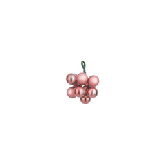 Mini Glass Bauble - Pink (2cm)