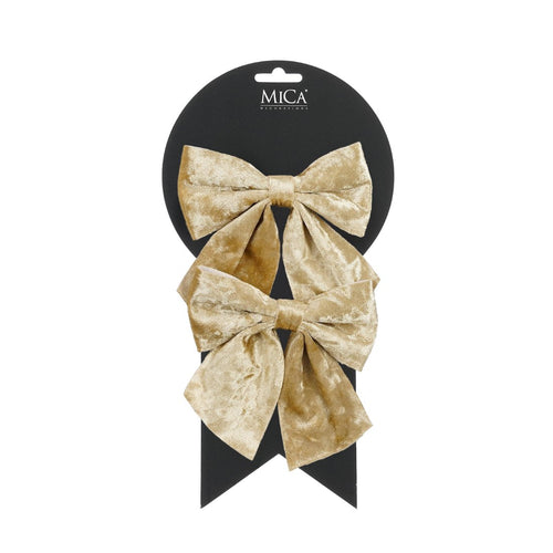 Champagne Bow 2pcs (13cm)