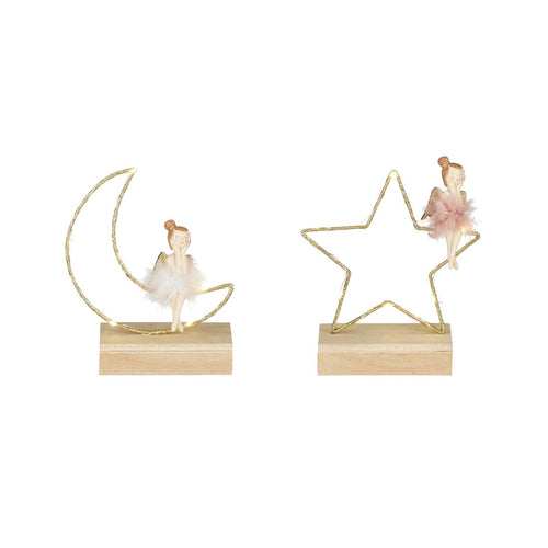White Pink Star Moon LED Decoration