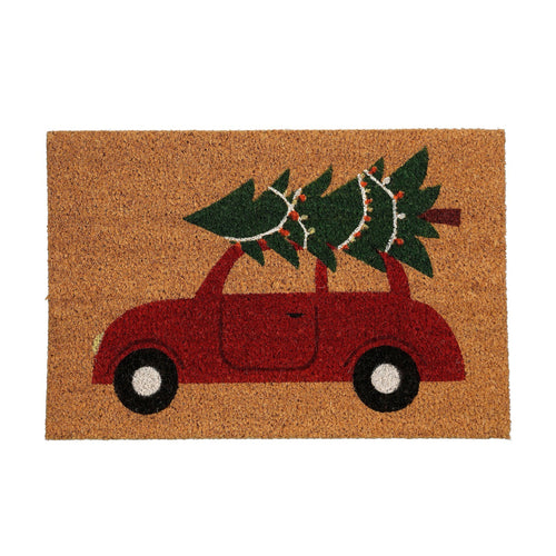 Doormat car red 60xw40xh1.5cm