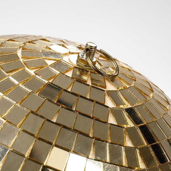 Champagne Mirror Ball Ornament (25cm)