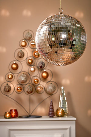 Hanging Champagne Mirror Ball (50cm)