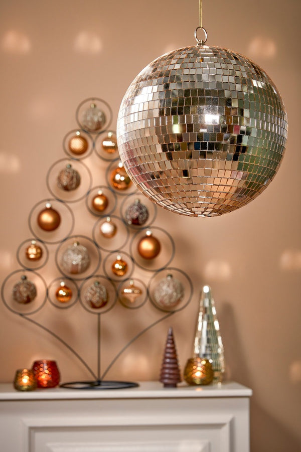Hanging Champagne Mirror Ball (50cm)