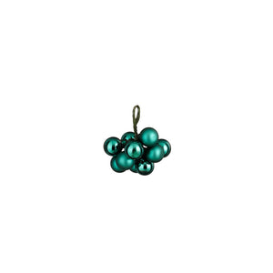 Mini Glass Bauble - Petrol (2cm)