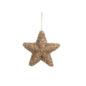Champagne Star Display Ornament (15cm)