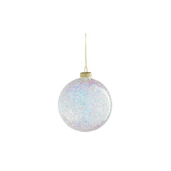 Iridescent Glass Bauble (10cm)