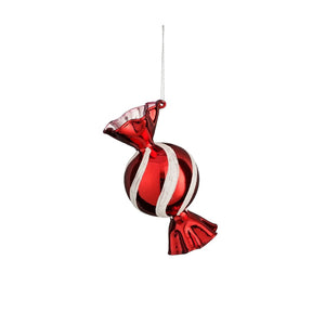 Red Glass Candy Ornament (12.5cm)