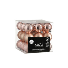 Unbreakable Pink Bauble Set (6cm, 27 Pieces)