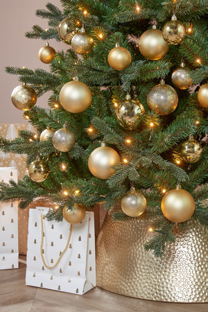 Unbreakable Gold Bauble Set (8cm, 27 Pieces)