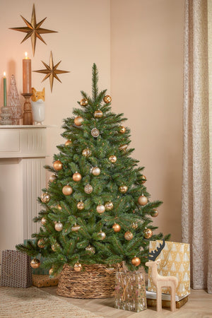 Unbreakable Tree Decoration Set - Copper (7cm, 60 Pieces)
