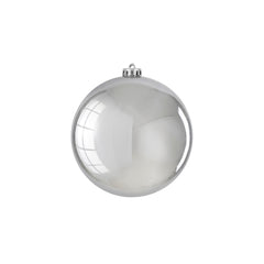 Unbreakable Shiny Silver Bauble (15cm)