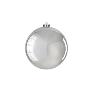 Unbreakable Shiny Silver Bauble (15cm)