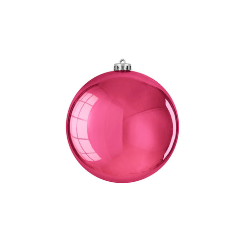 Bauble unbreakable fuchsia shiny - d15cm