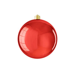 Bauble unbreakable red shiny - d20cm