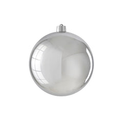 Unbreakable Shiny Silver Bauble (20cm)