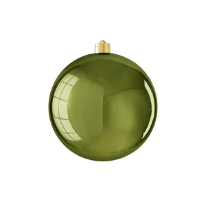 Bauble unbreakable d. green shiny - d20cm