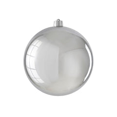 Unbreakable Shiny Silver Bauble (25cm)