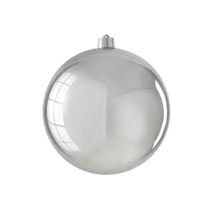 Unbreakable Shiny Silver Bauble (25cm)