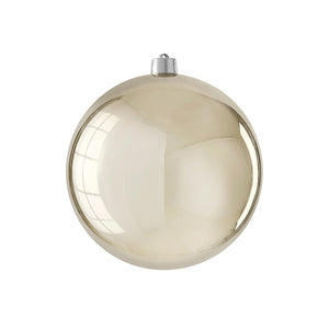 Bauble unbreakable champagne shiny - d25cm