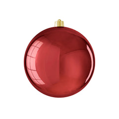 Bauble unbreakable d. red shiny - d25cm
