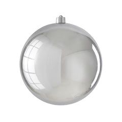 Bauble unbreakable silver shiny - d30cm