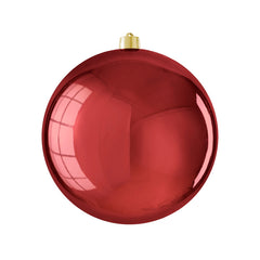 Bauble unbreakable d. red shiny - d30cm