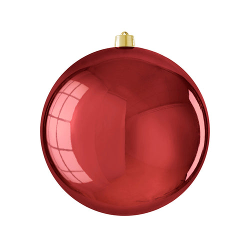 Bauble unbreakable d. red shiny - d30cm