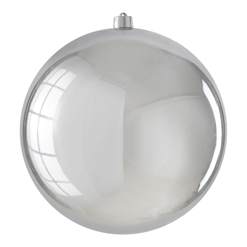 Bauble unbreakable silver shiny - d50cm