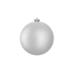 Unbreakable Matt Silver Bauble (15cm)