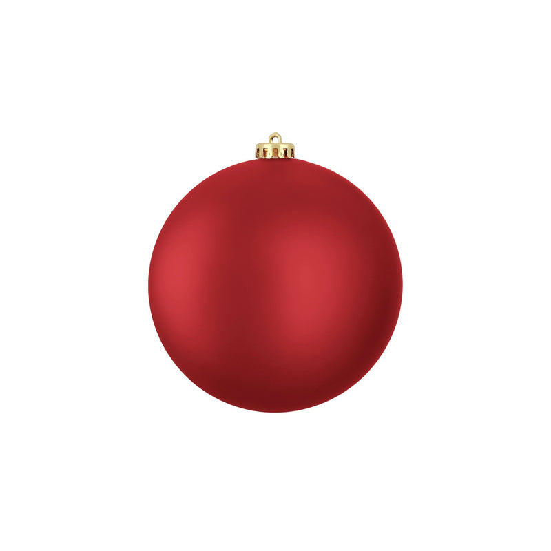 Bauble unbreakable d. red matt - d15cm