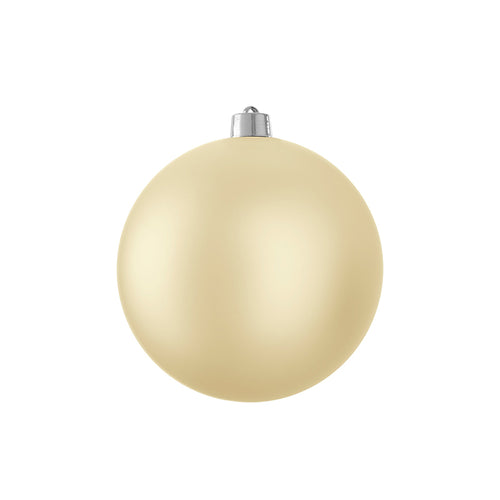 Bauble unbreakable champagne matt - d20cm