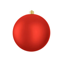 Bauble unbreakable red matt - d25cm