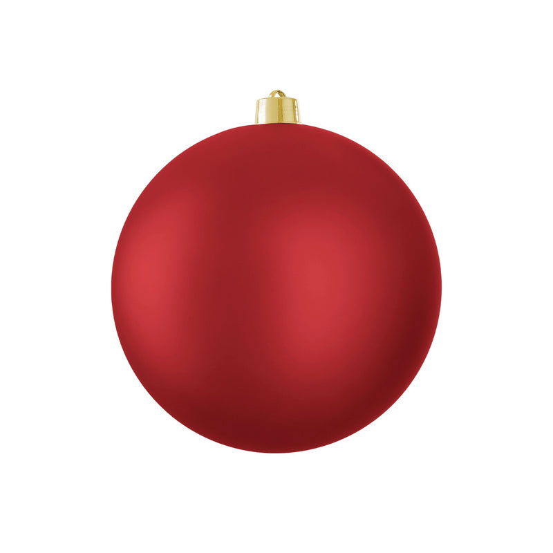 Bauble unbreakable d. red matt - d25cm