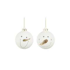 White Ball Ornament (8cm)