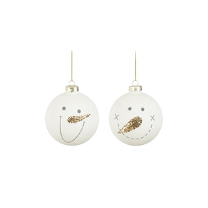 White Ball Ornament (8cm)