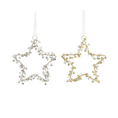 Gold Silver Star Ornament (15cm)