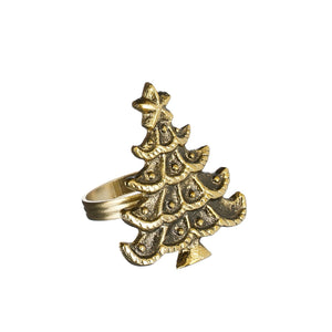 Gold Tree Napkin Ring (5.5cm)