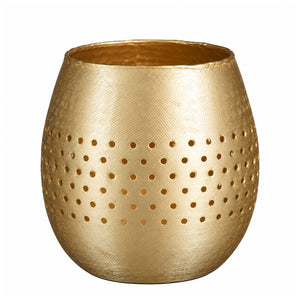 Kyan tealight holder champagne 16.5x15.5cm