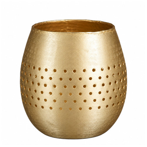 Kyan tealight holder champagne 16.5x15.5cm