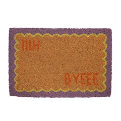 Hii Byee Graphic Coir Doormat (60 cm)
